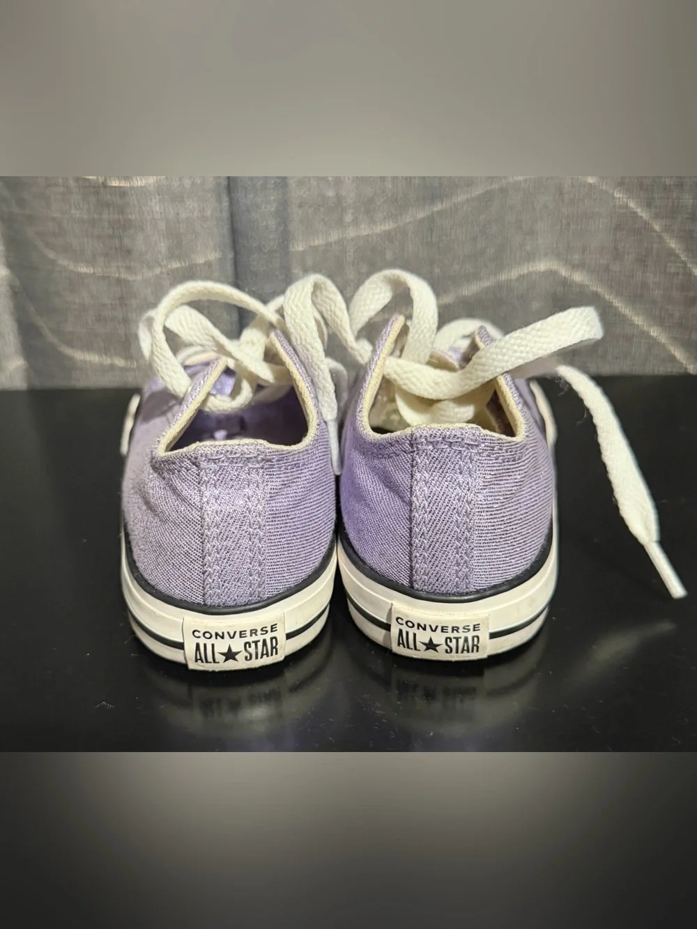 Converse Kids Low Top Sneakers in Lavender with White Accents